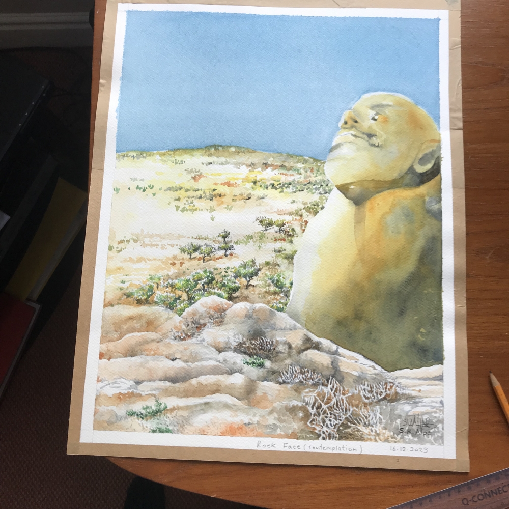 ROCK FACE IN THE SUN