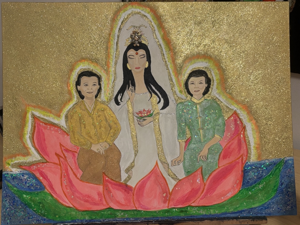 Family Reunion in the Afterlife with the Goddess of Mercy