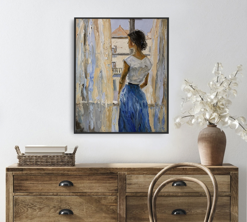 Woman, lost in thoughts.