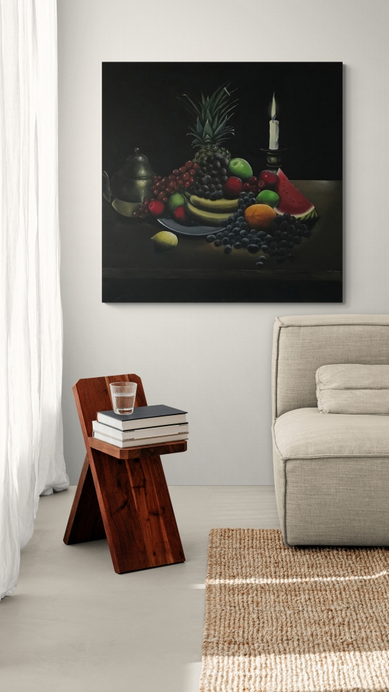 Candle lit still life