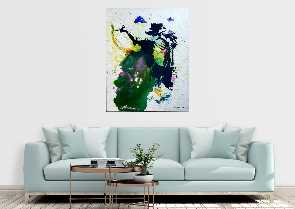 Michael Jackson, acrylic on canvas, 24x30 inch