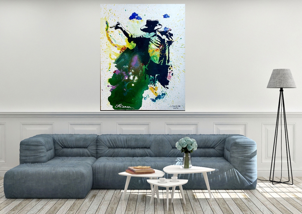 Michael Jackson, acrylic on canvas, 24x30 inch