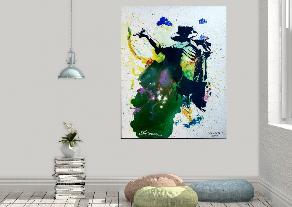 Michael Jackson, acrylic on canvas, 24x30 inch