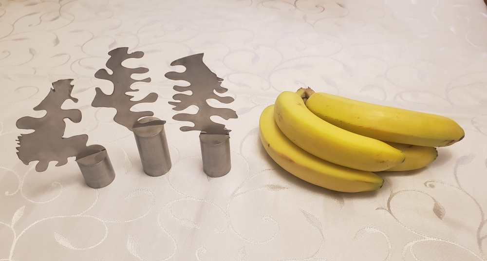 Triplets, stainless-steel, high 6 inch