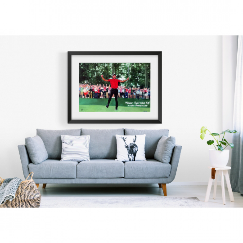 Tiger Woods Masters Win - Limited Edition Giclée Framed Print