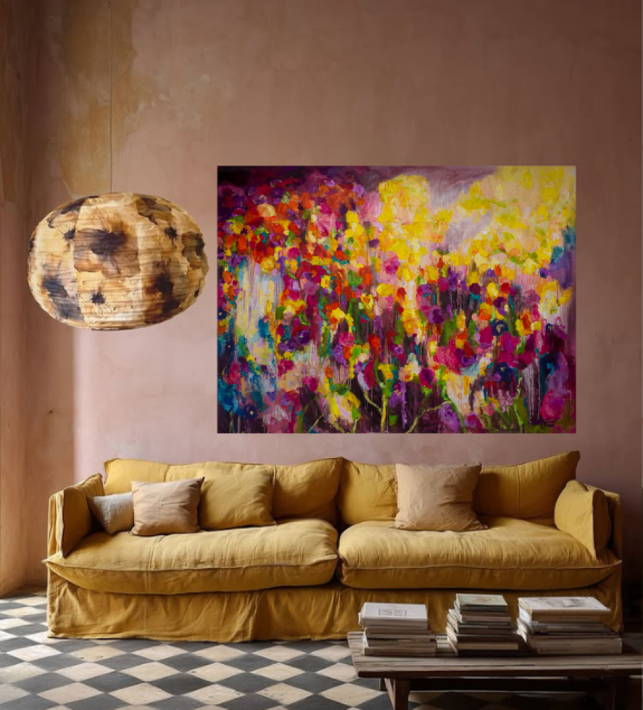 Morning tulips 180cm x 135cm x 3.8cm