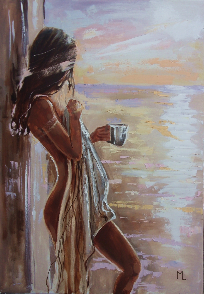 WHAT A WIEV WITH MORNING COFFEE