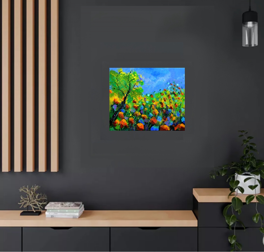 Red poppies in summer 