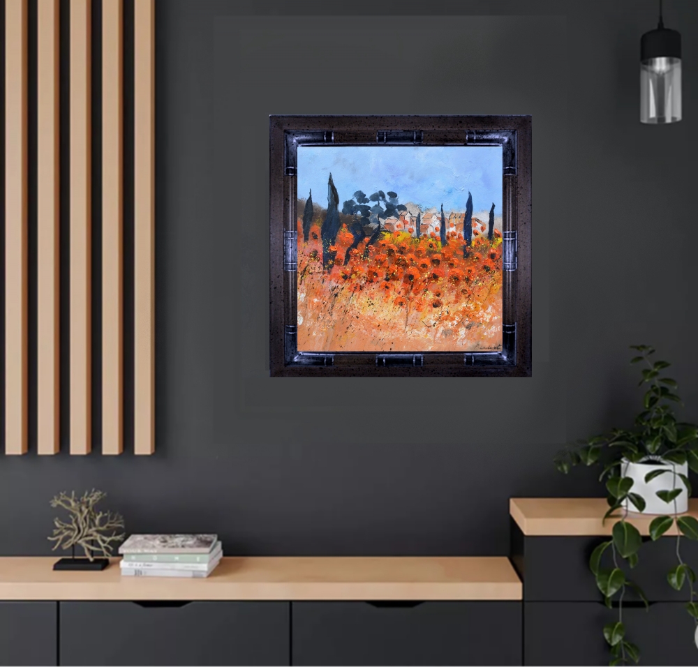 Red poppies in Provence 