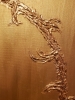 The King Symbols of music, with gold leafs 24 K, 36x36x1.5 inch, 91.5x91.5x4 cm, SKU 1035