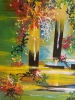 Hanging Semiramida's Garden, acrylic on canvas, 24x36 inch SKU 1118
