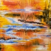 Superb Reflection Astral Autumn, oil on canvas 30x36 inch, SKU 3084