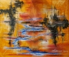 Superb Reflection Astral Autumn, oil on canvas 30x36 inch, SKU 3084