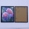 Peonies B104 - diptych - framed canvases