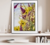Framed Colourful Flowers 1