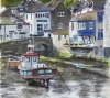 Low tide at a Polperro, Cornwall.