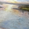 Soft Sunrise Over Calm Waters – Impressionistic Landscape Painting