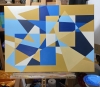 Beige and Blue Geometry