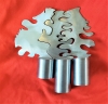 Triplets, stainless-steel, high 6 inch