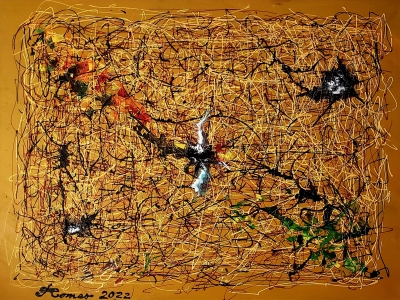 Flying, Incognito, Acrylic on canvas, 36x48 inch, 91.5x122 cm, SKU 1188 