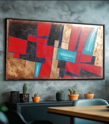 Abstract A1378 - original painting on XXXL canvas
