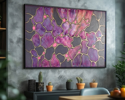 Cubism A1431 - abstract painting on XXL canvas