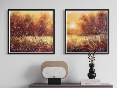 Whispers Of Autumn Light - Diptych