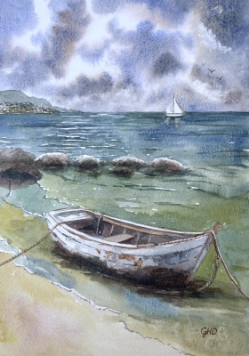 BOAT ON THE BEACH