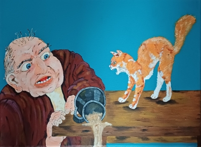 Man and the Cat