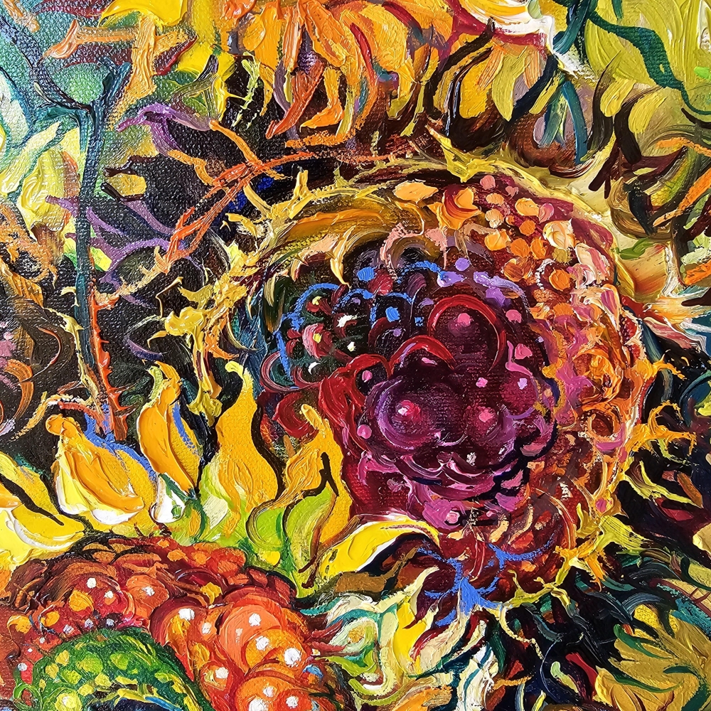 Sunflowers Modern Still Life