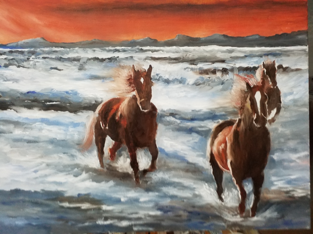 Galloping through the Sea