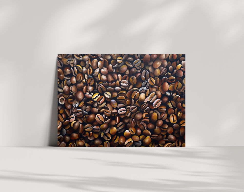 Aromatic Abundance: A coffee Bean Tapestry