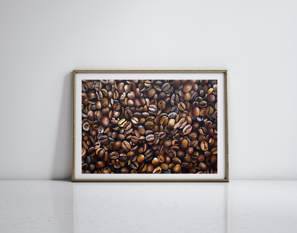 Aromatic Abundance: A coffee Bean Tapestry