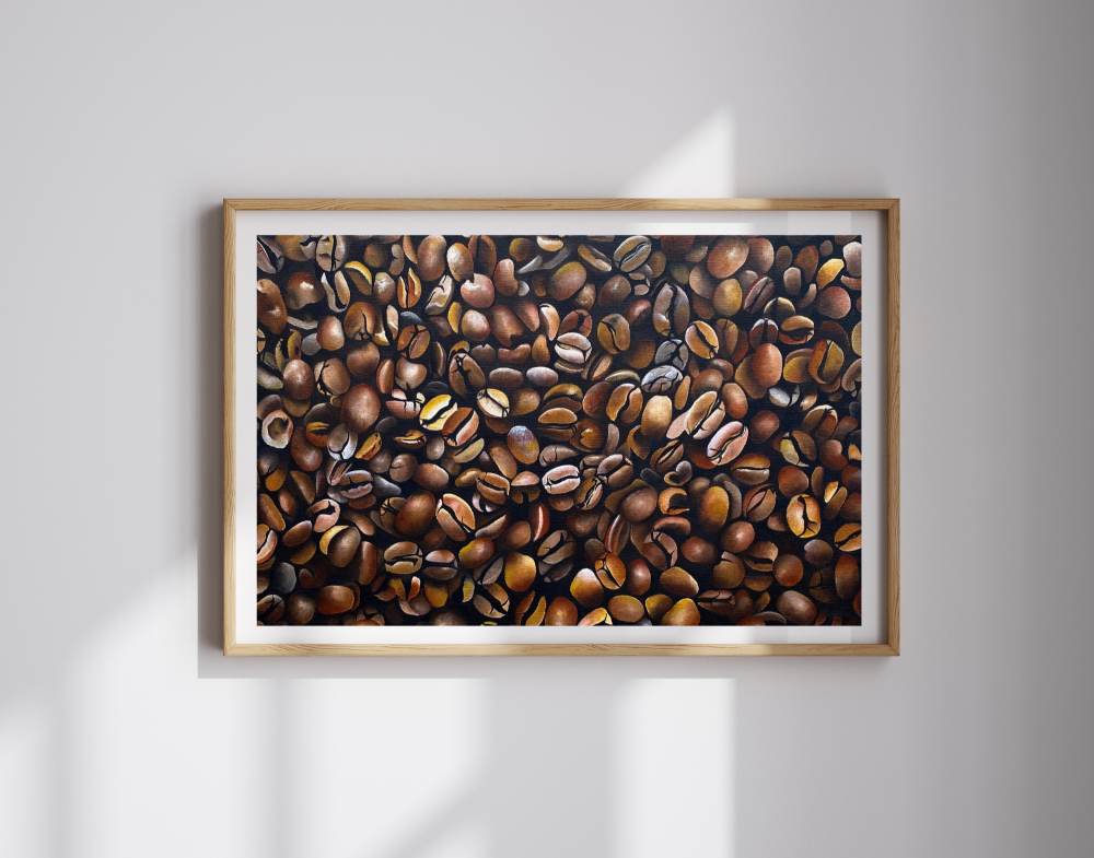 Aromatic Abundance: A coffee Bean Tapestry