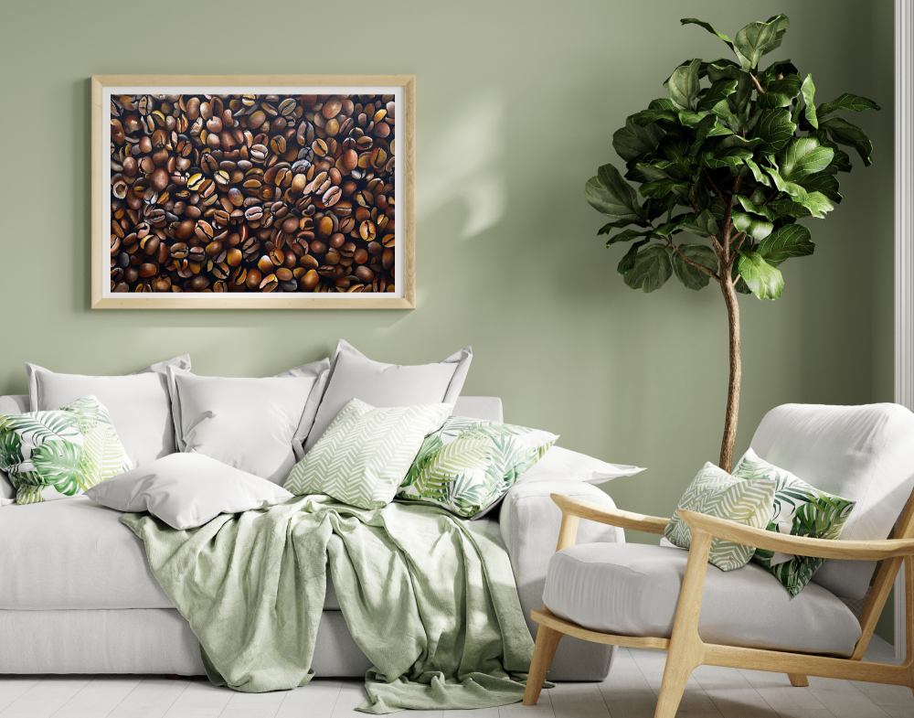 Aromatic Abundance: A coffee Bean Tapestry