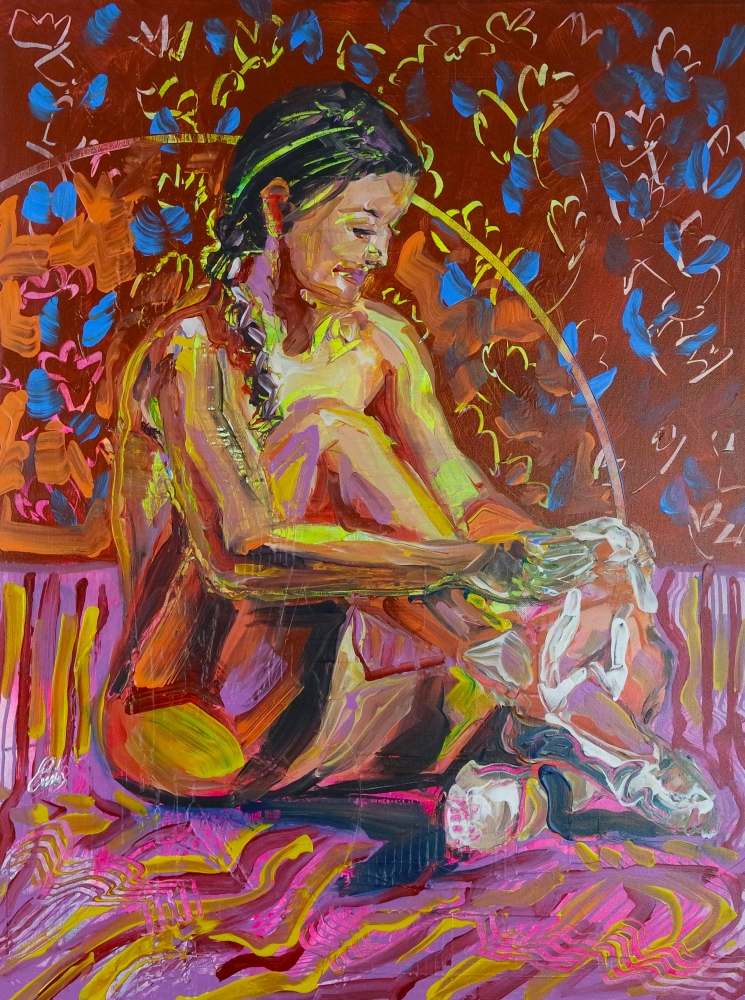 Beautiful colourful Ballet nude 896