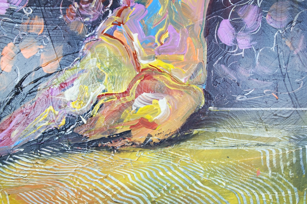 Beautiful colourful figurative nude 904