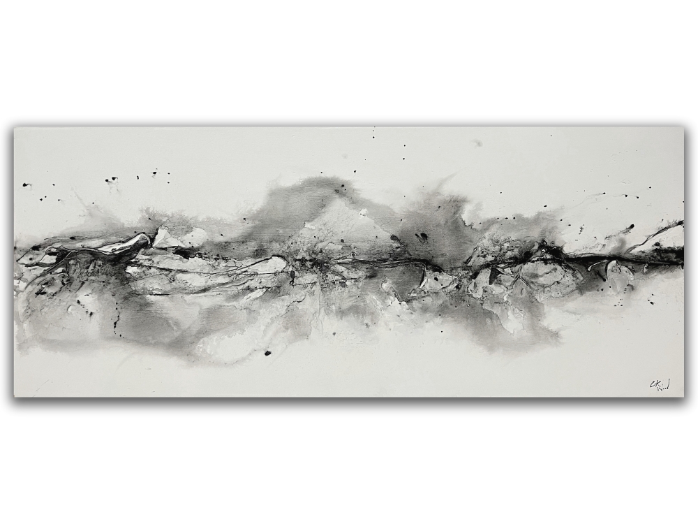 XL Grey abstract landscape 1