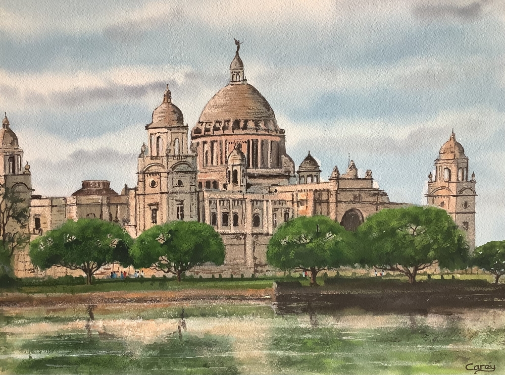 Indian city Victoria memorial Kolkata