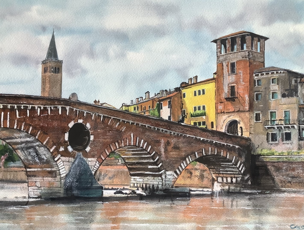 Verona Italy, The Ponte Pietra 