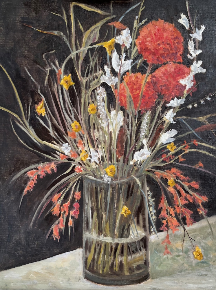 'Vase with Red Flowers'