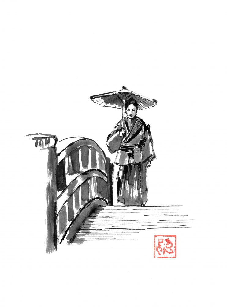 samurai on the bridge