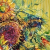 Sunflowers Modern Still Life