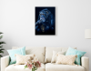 \"Wisdom in Silence – Original Acrylic Chimpanzee Painting\"