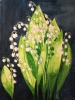 Lily of the valley in watercolour 