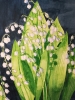 Lily of the valley in watercolour 