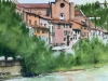 Watercolour of Verona, Original Painting, Santa Anastasia Church, Italy artwork 