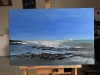 Sun Glistening on the Sea Acrylic Painting