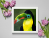 Emerald Gaze: The Toucan Portrait