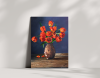 \"Timeless Bloom – Original Acrylic Tulip Painting\"